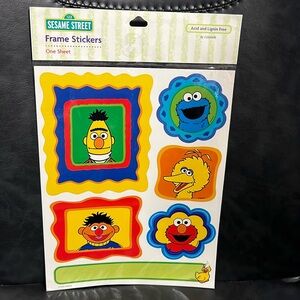 NWT Sesame Street Frame Stickers One Sheet #1
